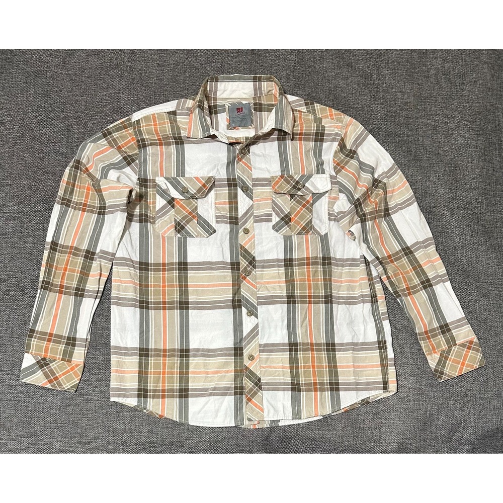 Pj Mark Men's Plaid Long Sleeve Shirt